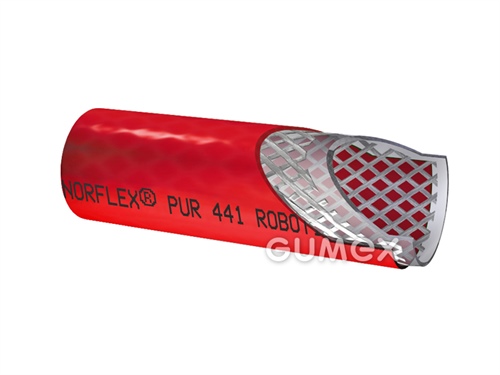 Tlaková hadica NORFLEX PUR 441 ROBOTIC, 9,2/16mm, 20bar, Pre-PUR, -35°C/+80°C, červená